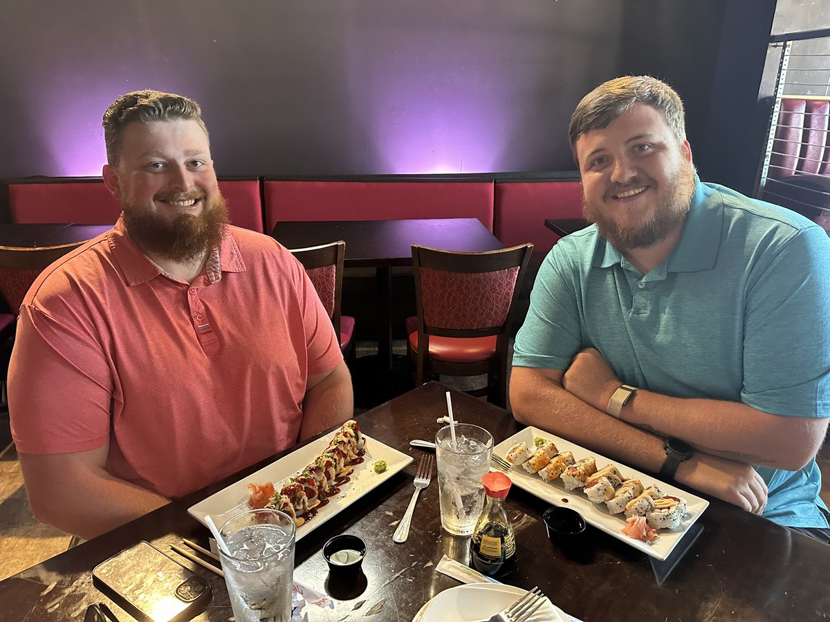 Celebrating milestone work anniversaries for these two fellas today! Congrats to James and Caden whose care, expertise, and commitment make a lasting impact every day. Thank you for all you do! #RAFT <a href="/Athletico/">Athletico PT</a>