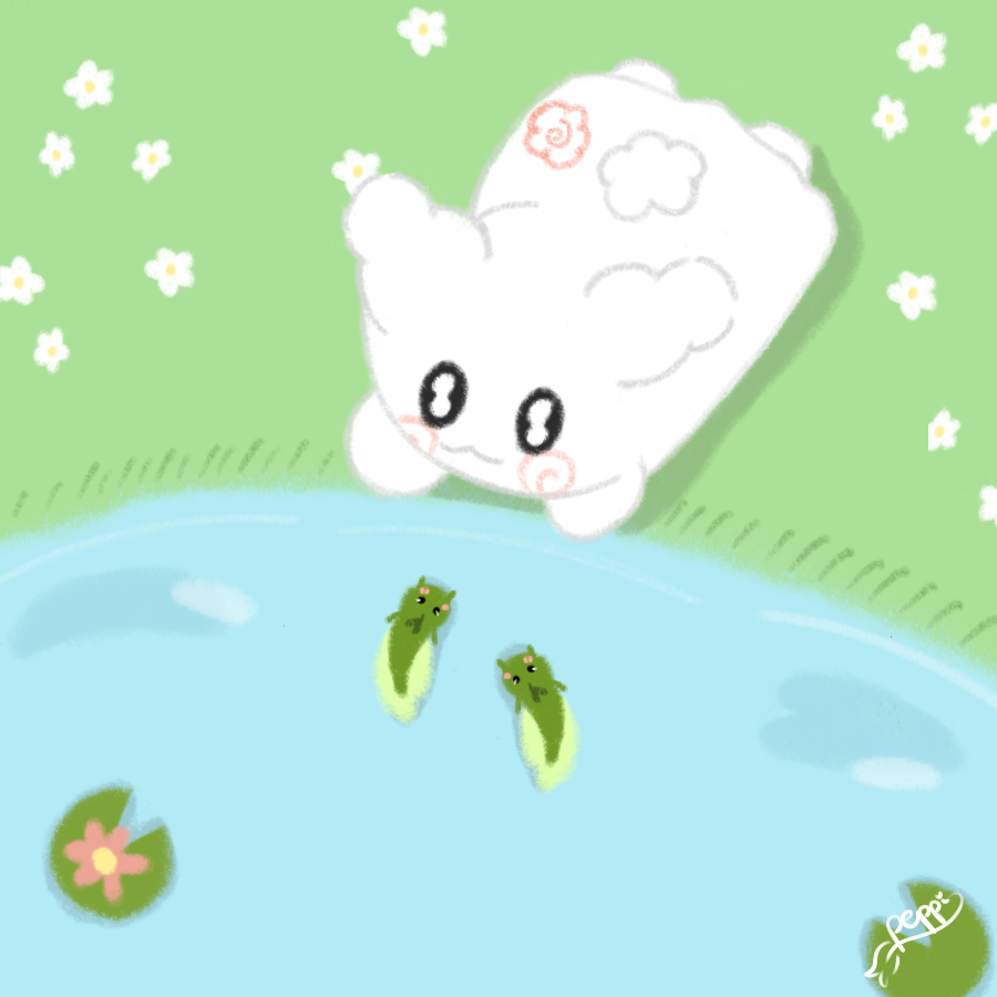 Peppichu_'s tweet photo. Pas de fess ce soir , mais un p'tit dessin tout doux ~~
Un personnage de Sanrio, MaruMaru, dont j'achetais beaucoup les produits dérivés au Japon! Un vrai coup de coeur pour ce pôti chat fantôme 🤍
#summart https://t.co/rHspgAXoME