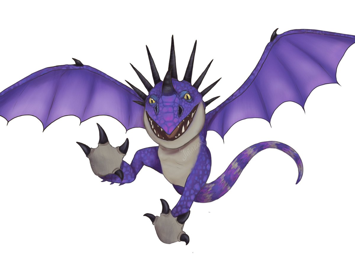ShinzouuX's tweet image. Request by @RoxyJoy123 - Violet Backed Sterling inspired deadly nadder #httyd