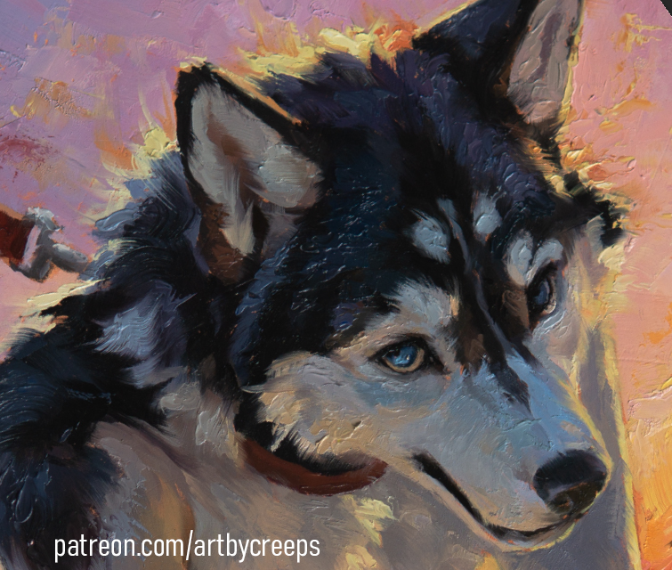 newest oil painting up on patreon for sale! check out the full there &lt;3