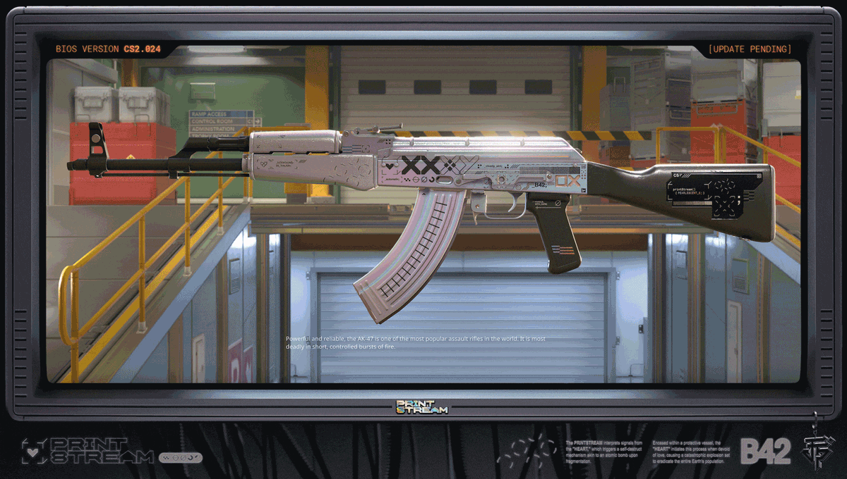 Still waiting on the AK-47 print stream to become a reality. The holy trinity is near. ✖️✖️✖️