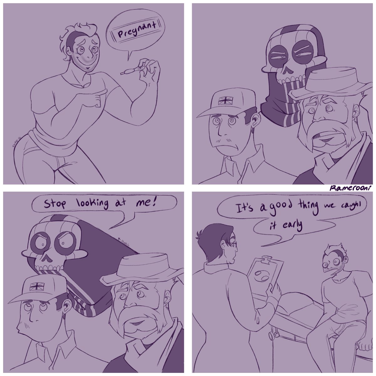 ramerooni's tweet image. Pregnancy Scare #ghoap #GhostSoap #ModernWarfare2 #ModernWarfareIII