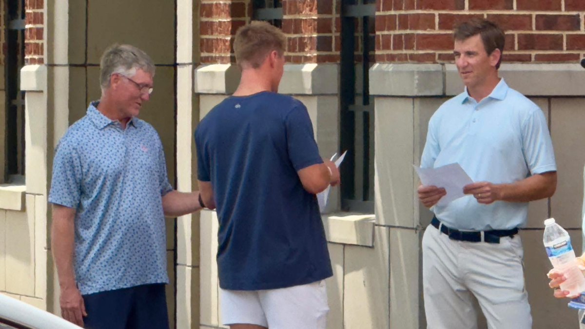 Patrick Nix, Bo Nix and Eli Manning in Auburn right now <a href="/wsfa12news/">WSFA 12 News</a>