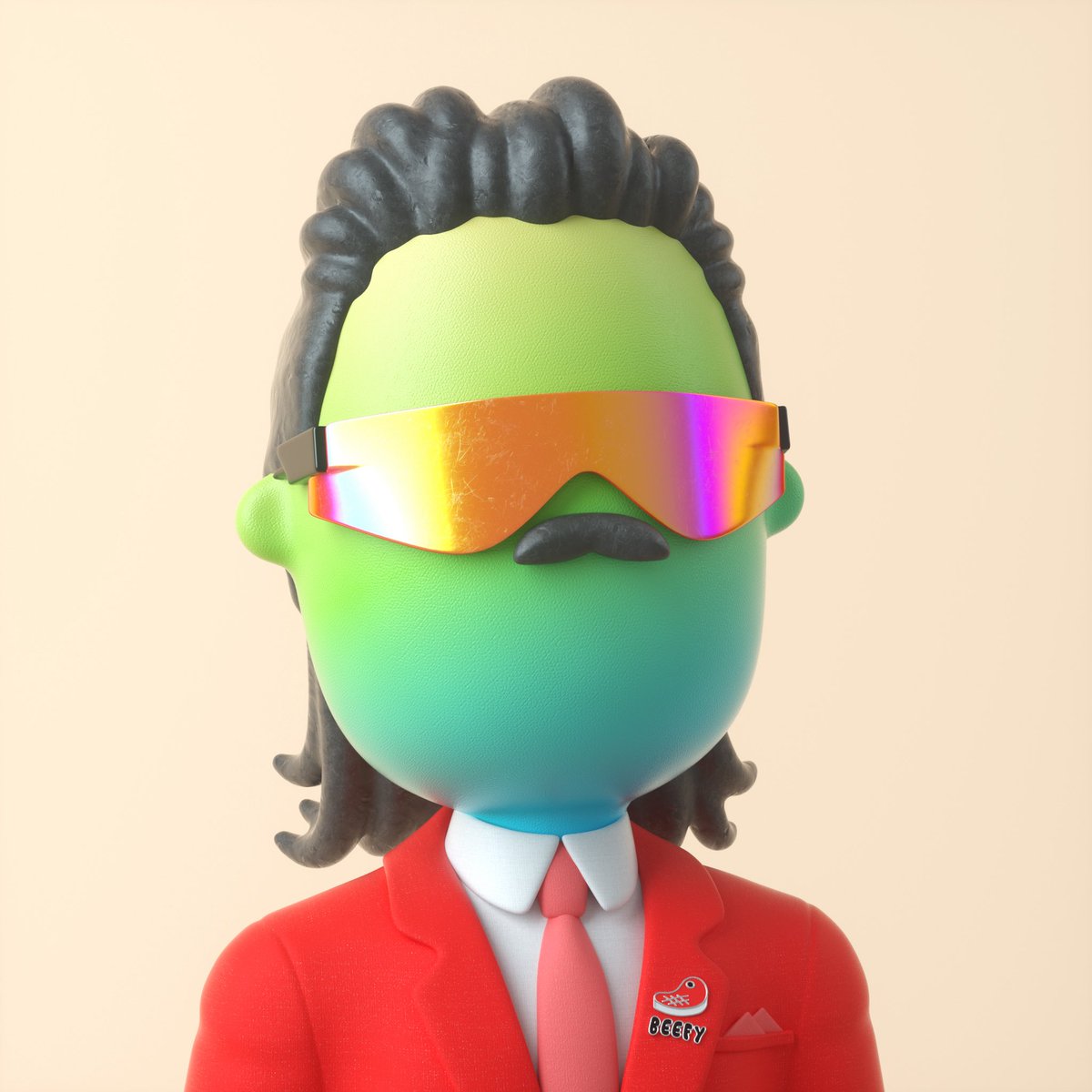 Time to highlight one of my favorite GVC traits: the STACHE 👨🏻

- only 77 in the collection
- floor is 1.15 with only 6 listed 

4 of my favorites:

- outdoor club
- grailscale captain hat
- golden hoodie
- 80s glasses

Lmk how your stache rankings compare 🤙