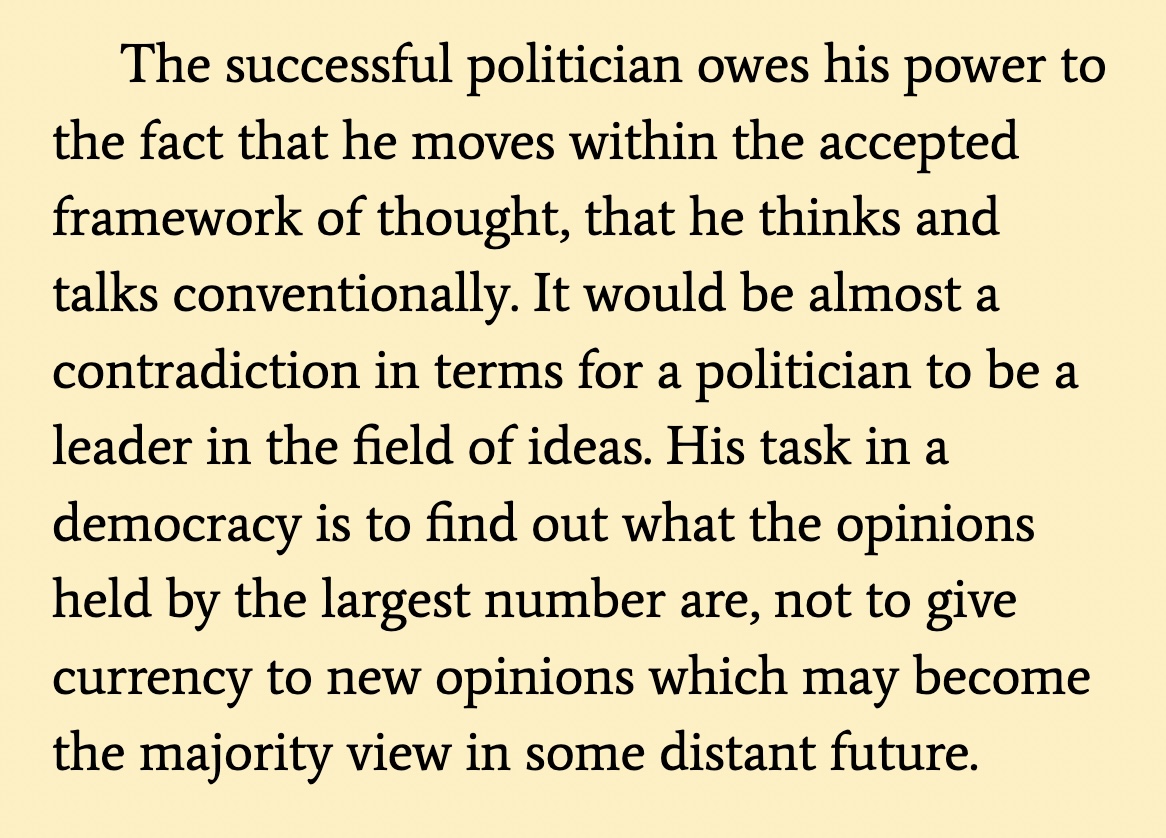 Why do politicians sound the same? Hayek ✍️
