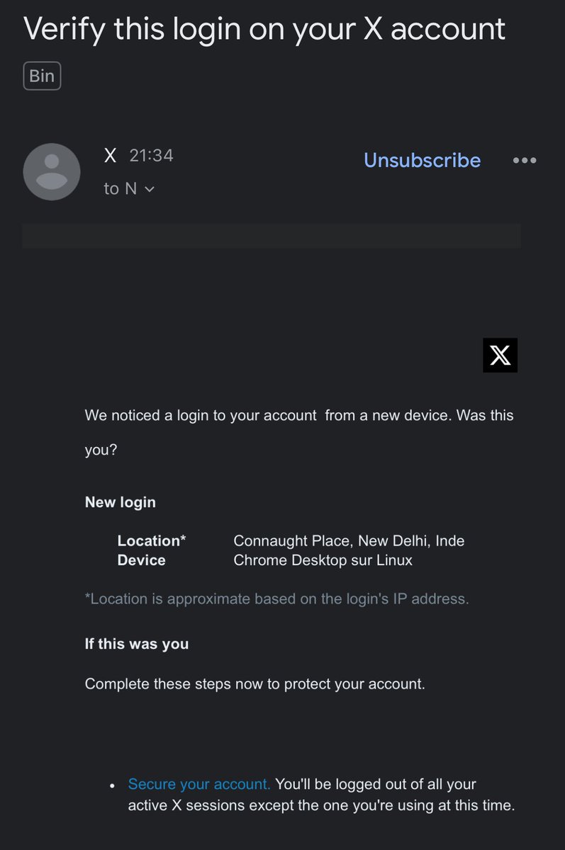 Be careful if you receive an email like this.

It is a phishing attack.