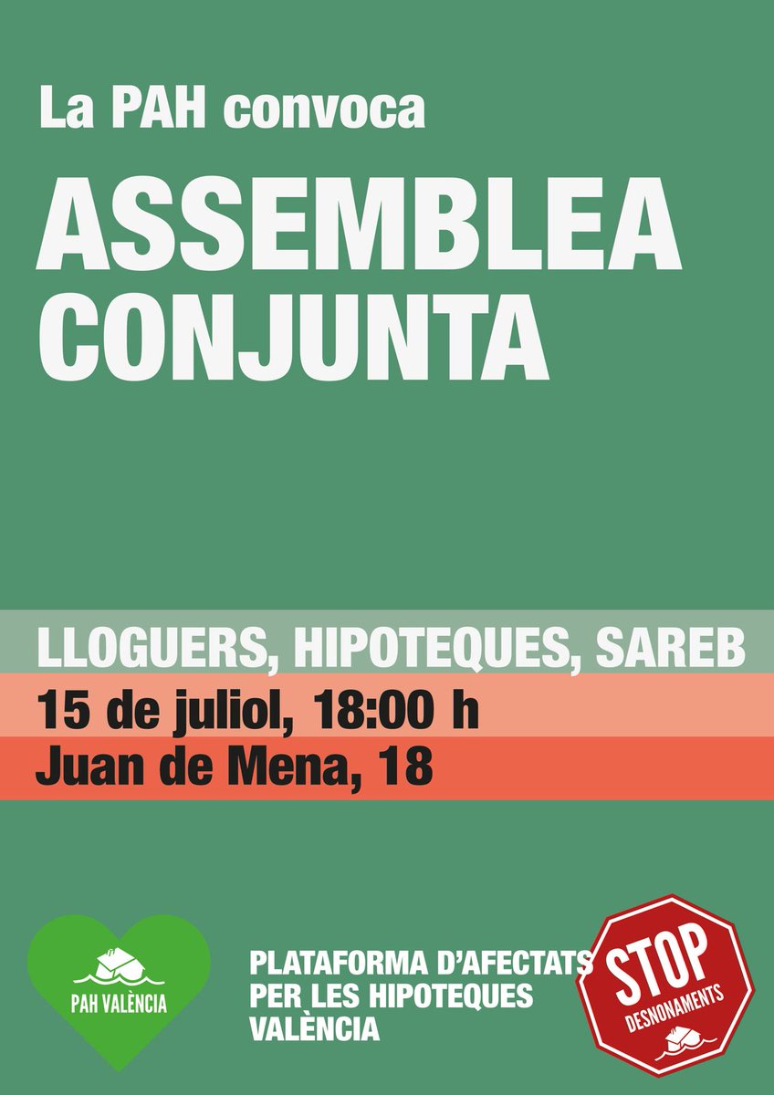 PAH Valencia (@pah_valencia) on Twitter photo 