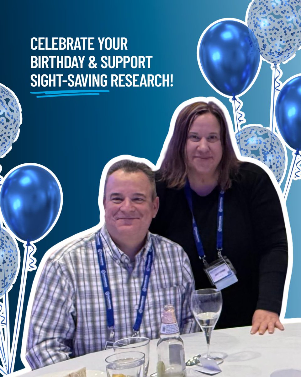 🎉 Got a birthday coming up? Celebrate with purpose! Start a virtual fundraiser for the Choroideremia Research Foundation to support sight-saving research.

Facebook: facebook.com/fundraisers
CRF Page: curechm.salsalabs.org/p2p

#BirthdayFundraiser #CureCHM