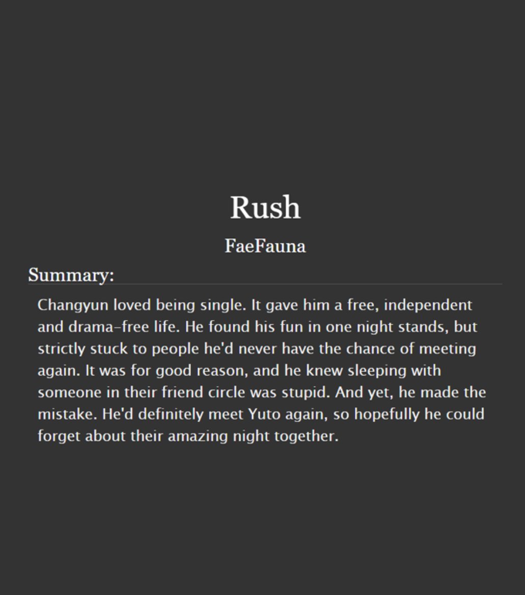 🐉Rush
🌿UTion
🌿Explicit
🌿17.5k
🌿Link: archiveofourown.org/works/67290541