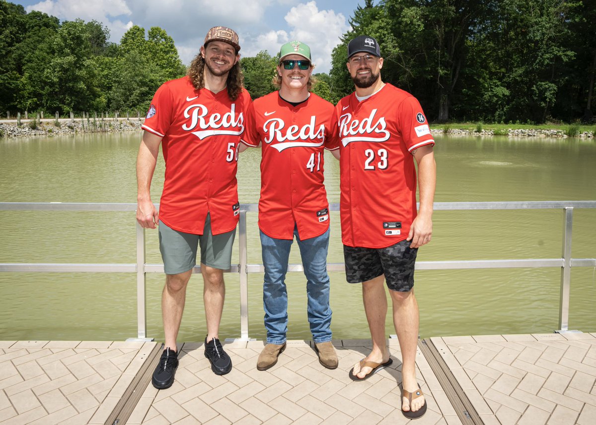 Andrew Abbott, Graham Ashcraft, and Scott Barlow kicked off the day fishing with campers at Camp Joy! 🎣