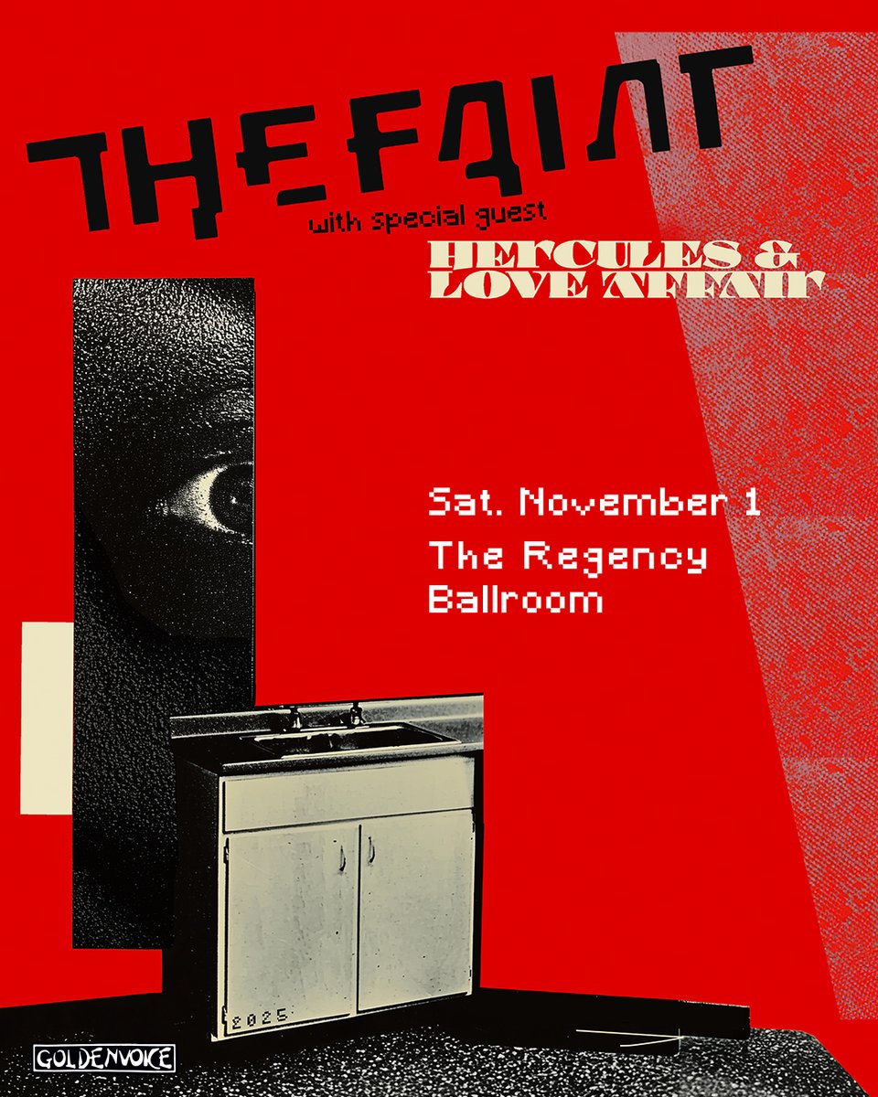 𝓙𝓾𝓼𝓽 𝓐𝓷𝓷𝓸𝓾𝓷𝓬𝓮𝓭: @THEFAINT AT THE REGENCY WITH @HERCULESLA ON SATURDAY 11.1 👁🎸🤘

PRESALE - WEDNESDAY 7.9
ON SALE - FRIDAY 7.11