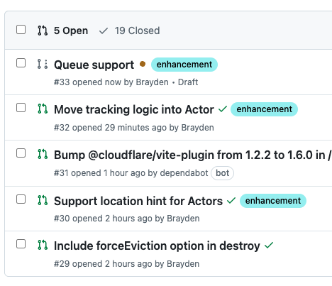 BraydenWilmoth's tweet image. Today has been a productive day for the Actor package. Plentyyyy more to come real soon...
Go star your favorite repo: github.com/cloudflare/act…