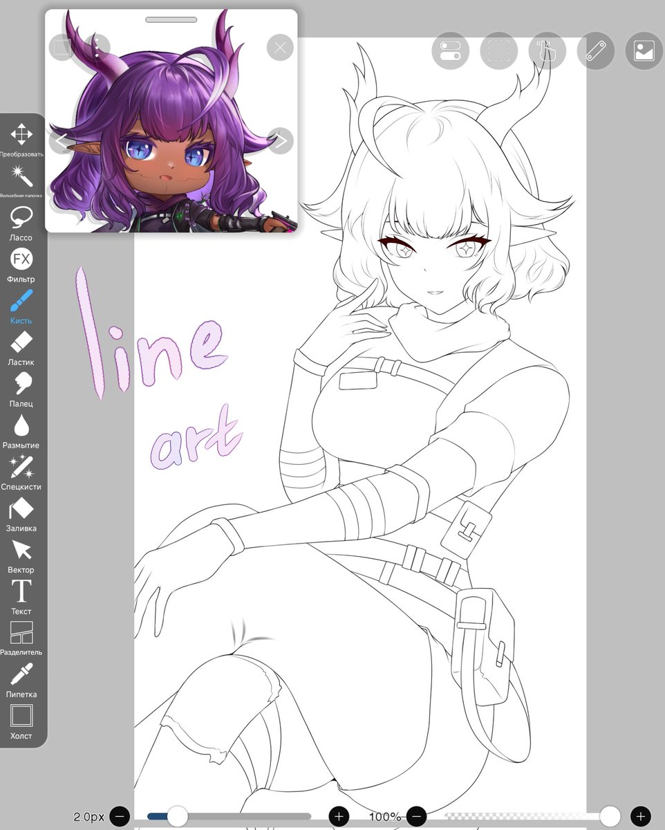 sonxvvi's tweet image. Wip – line art stage for @warriorman222! Can’t wait to move on to coloring 💜
#WIP #digitalart