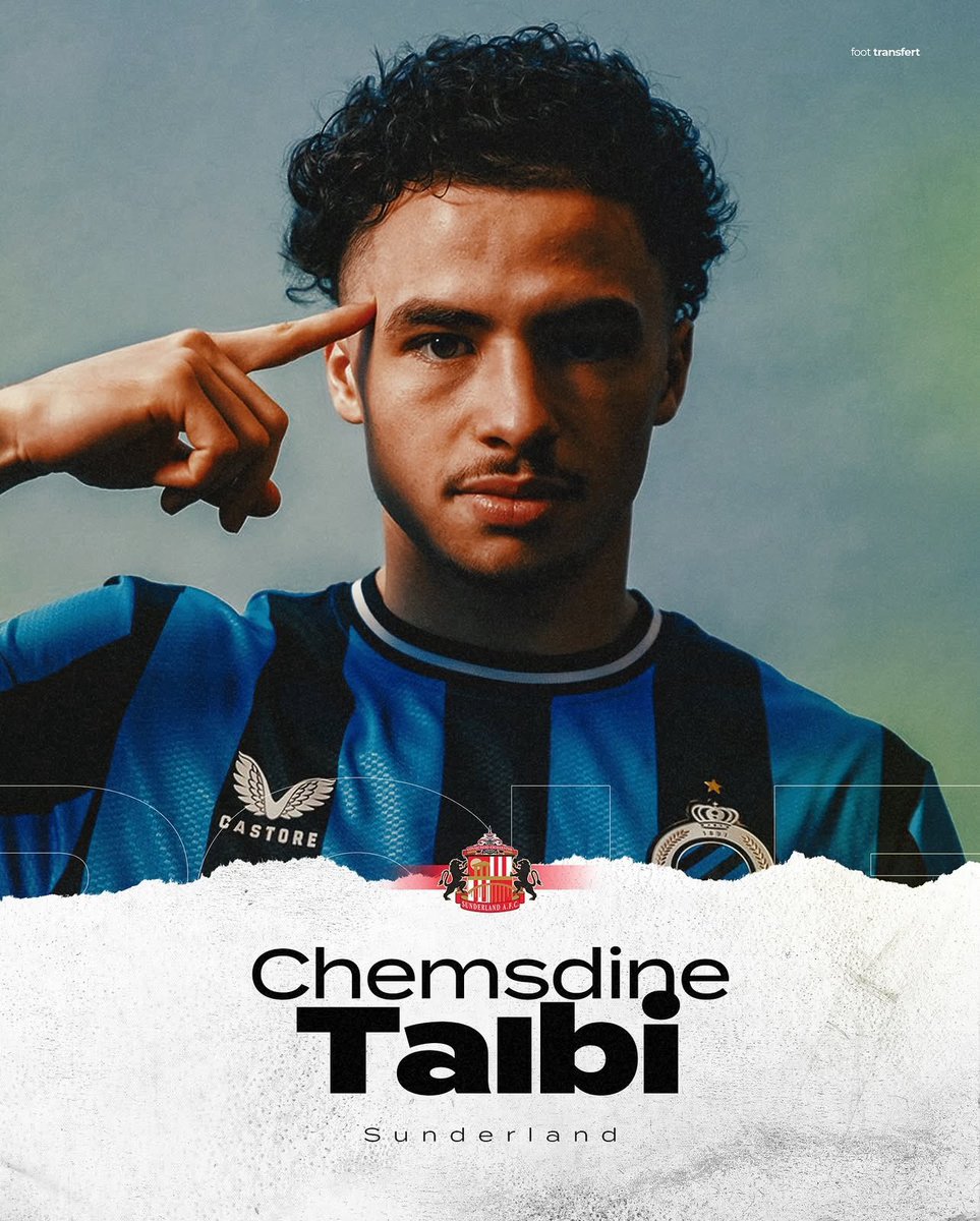 🇲🇦✍🏼 Chemsedine Talbi’s a Black Cat. 
The Morrocan just signed his 5 years contract. Official communication of Sunderland AFC expected soon. #mercato #SAFC #JPL #ClubBrugge