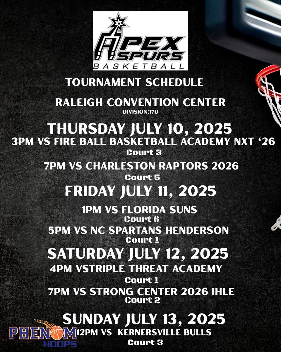 Apex_spurs_2026 (@2026apex42623) on Twitter photo Coach Come check us out <a href="/GCPride_MBBall/">Greensboro College Men's Basketball</a> <a href="/GuilfordMBB/">Guilford College Men’s Basketball</a> <a href="/GoFalconsMBB/">Pfeiffer University Men’s Basketball</a> <a href="/gopeacembb/">William Peace Men's Basketball</a> <a href="/WingateMBB/">Wingate Men's BBall</a> <a href="/AUTrojansMBB/">Anderson Men’s Basketball</a> <a href="/wwcmbb/">Warren Wilson College Men’s Basketball</a> <a href="/UNCGBasketball/">UNCG Basketball</a> <a href="/EmoryHenry_MBB/">Emory & Henry Basketball</a> <a href="/JucoRecruiting/">JucoRecruiting.com</a> Coach Come check us out <a href="/GCPride_MBBall/">Greensboro College Men's Basketball</a> <a href="/GuilfordMBB/">Guilford College Men’s Basketball</a> <a href="/GoFalconsMBB/">Pfeiffer University Men’s Basketball</a> <a href="/gopeacembb/">William Peace Men's Basketball</a> <a href="/WingateMBB/">Wingate Men's BBall</a> <a href="/AUTrojansMBB/">Anderson Men’s Basketball</a> <a href="/wwcmbb/">Warren Wilson College Men’s Basketball</a> <a href="/UNCGBasketball/">UNCG Basketball</a> <a href="/EmoryHenry_MBB/">Emory & Henry Basketball</a> <a href="/JucoRecruiting/">JucoRecruiting.com</a>