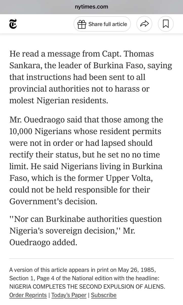 Once upon a time, the Yorubas in collabo with Buhari, deported Ghanaians from Lagos