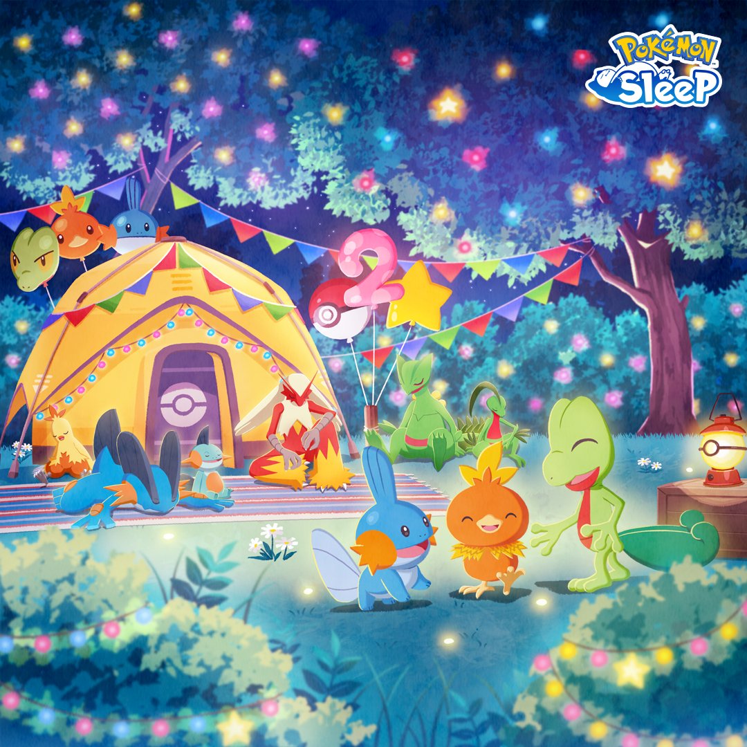 The #PokemonSleep2nd Anniversary Festival begins on July 14! 🎈

In week 1, you'll make lots of new friends. Then in week 2, you'll be able to train them!

Look forward to a packed 2 weeks, including new features like Photo Mode! #PokemonSleep

👇Details
pkmn.news/4lM8U1u