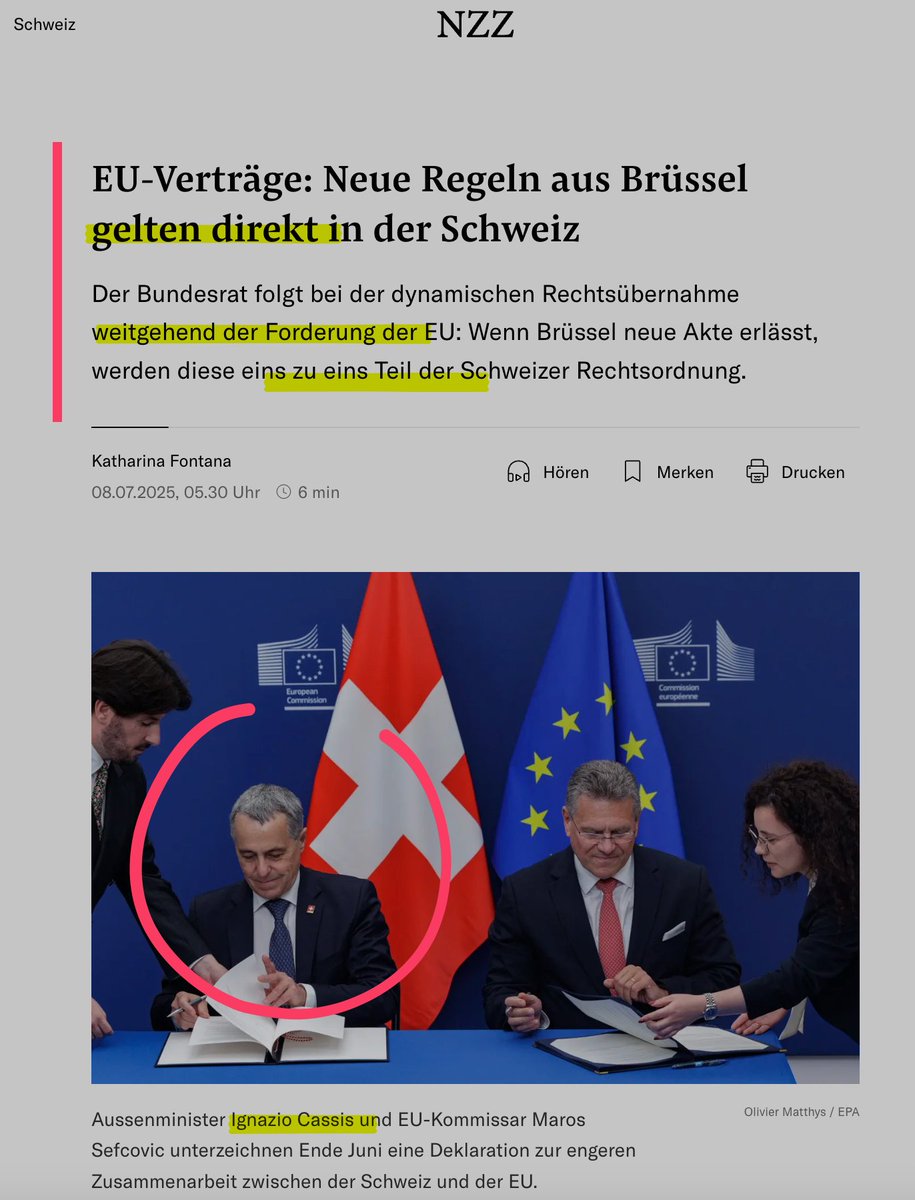 Wer immer noch pro-EU ist, und sich nicht für eine eigenständige 🇨🇭 Schweiz einsetzt: dem ist nicht mehr zu helfen.
Insbesondes wenn es Politiker sind: 
gekauft, erspressbar, indoktriniert oder einfach grenzenlos dumm?
archive.ph/QjqLU