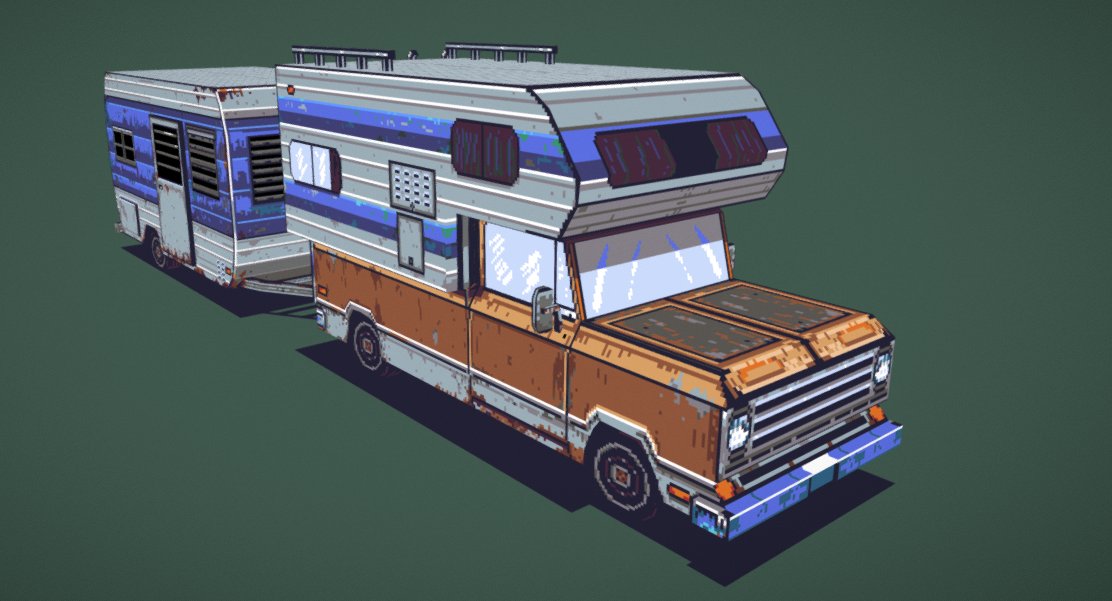 #PortfolioDay 
Hi, I am Sampo!
#pixelart &amp; #lowpoly = My thing!