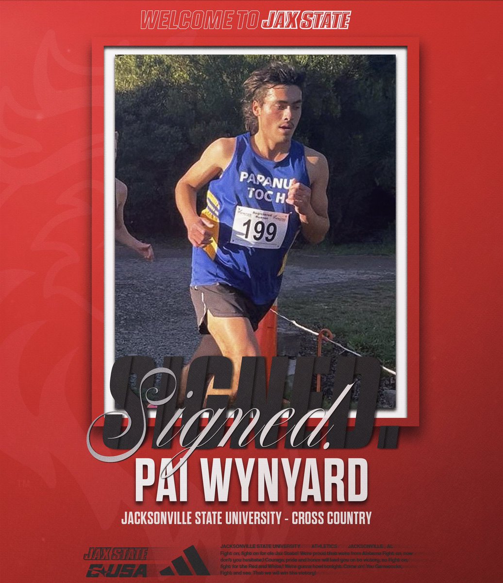 JaxStateXCTF's tweet image. 𝓢𝓲𝓰𝓷𝓮𝓭 ✍️
👤 Pay Wynyard
🏃 Cross Country
📍 Kaiapoi, New Zealand
Welcome to The ‘Ville, Pai 🤝
#StayCocky 🐔 | #FearTheBeak 👌