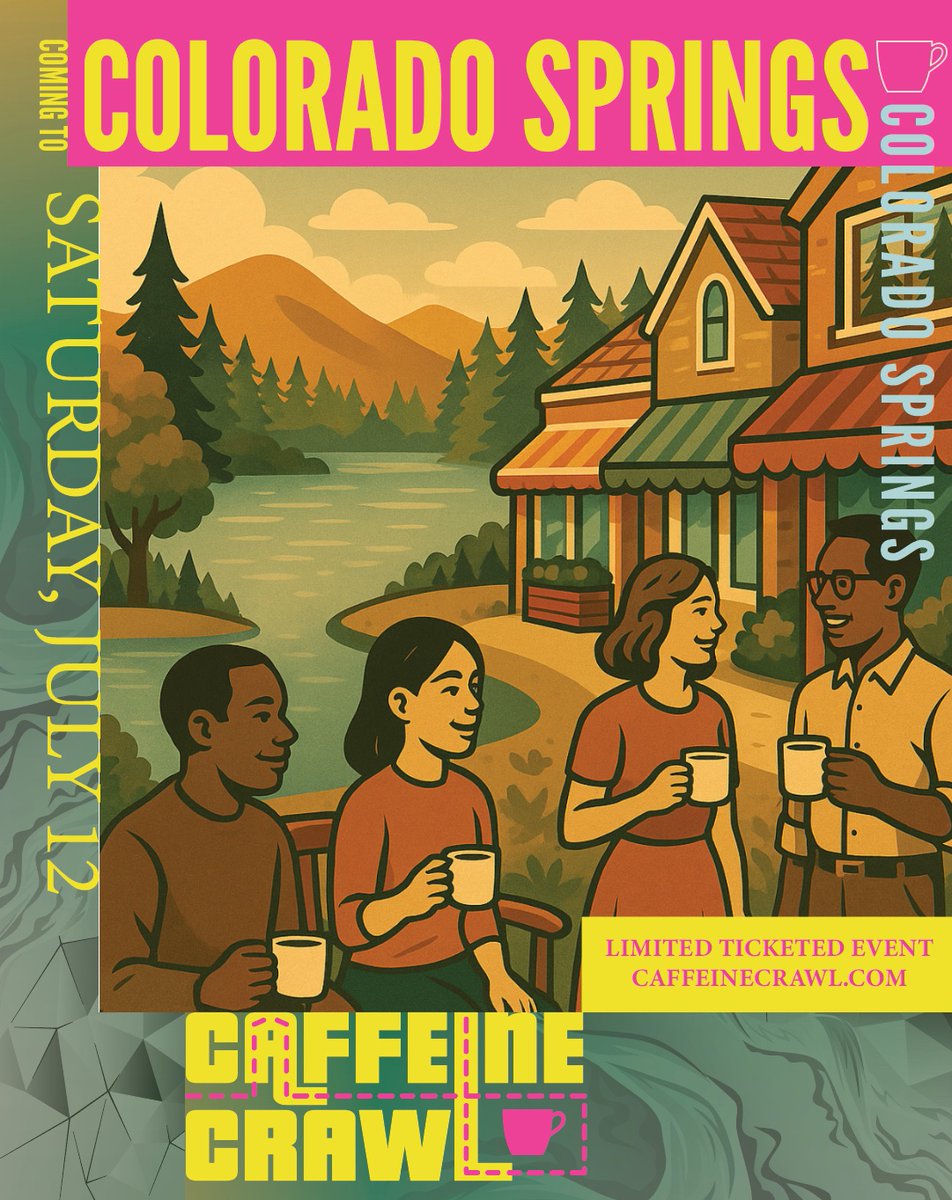 Colorado Springs is ready for you Saturday. Great temps with a high of 79 for a summer #CAFFEINECRAWL route with great coffee and chocolate. 

caffeinecrawl.com/store/p1632/Co…