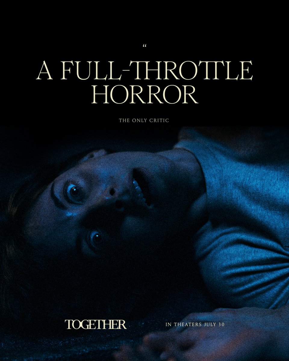 “Wild &amp; unforgettable. You must see it.” TOGETHER. Join us 7.30.