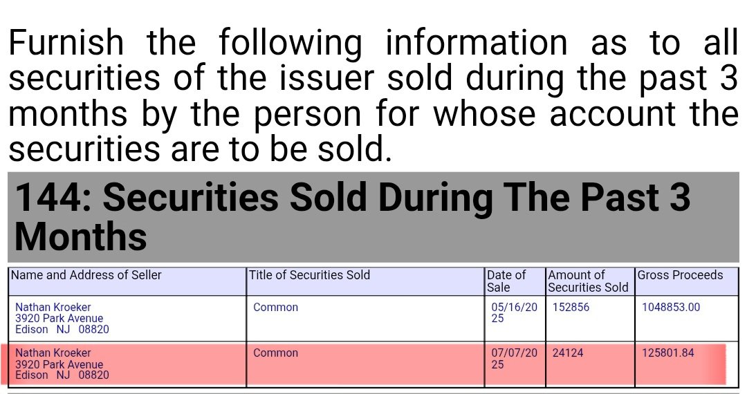 $EOSE Nathan Kroeker Interim CFO will be selling his vested RSUs. Yesterday, he sold 24K and today is expected to sell another 47.2K shares.

<a href="/JoeMastrangelo8/">Joe Mastrangelo</a> is also disposing of 127K of his vested RSUs issued 2 days ago...

Well, that's fast... #EOSE...