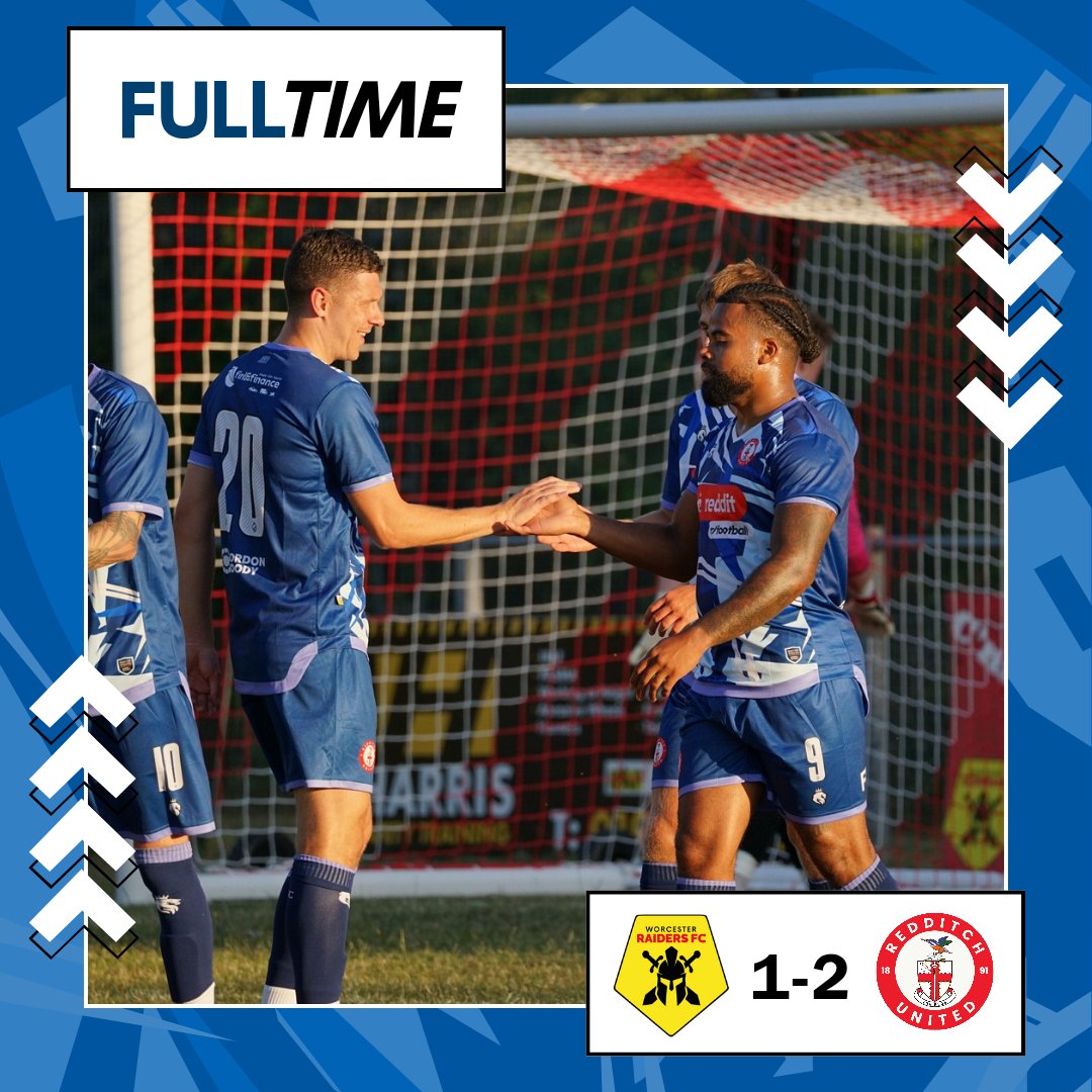 Redditch United (@redditchutd) on Twitter photo A win away in Worcester as goals from Cameron & McNulty are enough ๐ค
Minutes for 22 players, including 45 for Jaydon Dreckett-Tappin and 30 for Fin Byng from our F&E programme.
Thank you to everyone who joined us!
Thanks for the game and for hosting us <a href="/WorcsRaidersFC/">Worcester Raiders FC</a> ๐ A win away in Worcester as goals from Cameron & McNulty are enough ๐ค
Minutes for 22 players, including 45 for Jaydon Dreckett-Tappin and 30 for Fin Byng from our F&E programme.
Thank you to everyone who joined us!
Thanks for the game and for hosting us <a href="/WorcsRaidersFC/">Worcester Raiders FC</a> ๐