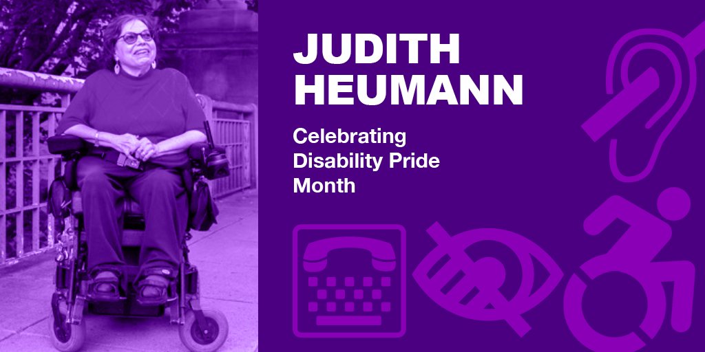 Judith Heumann didn’t just fight for disability rights; she ignited a global movement. Her work opened doors through legislation, activism, &amp; leadership.

As we mark #DisabilityPrideMonth, we honor her legacy and reaffirm our commitment to building a more inclusive city for all.