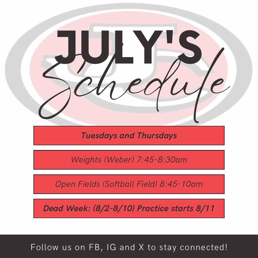 JC Lady Jays Softball (@jcjayssoftball) on Twitter photo Anybody interested in trying out for softball this fall is highly encouraged to join us in July! We will lift and practice Tuesdays and Thursdays. Tryouts will be 8/11.
Email Coach Howell at whitni.howell@jcschools.us if you have any questions! ❤️🖤 Anybody interested in trying out for softball this fall is highly encouraged to join us in July! We will lift and practice Tuesdays and Thursdays. Tryouts will be 8/11.
Email Coach Howell at whitni.howell@jcschools.us if you have any questions! ❤️🖤