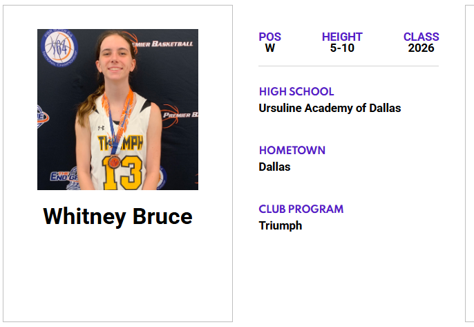 JrAllStarTexas's tweet image. Check out Whitney Bruce's ππΌππππΎππππ πππΌπππ πππππππ! ‡οΈ
jrallstar.com/maxrecruit/maxβ¦
Start building your profile now at jrallstar.com/maxrecruit!