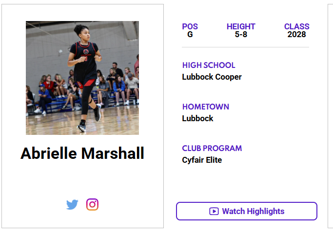 JrAllStarTexas's tweet image. Check out Abrielle Marshall's (@_itz_abrielle) ππΌππππΎππππ πππΌπππ πππππππ! ‡οΈ
jrallstar.com/maxrecruit/maxβ¦
Start building your profile now at jrallstar.com/maxrecruit!