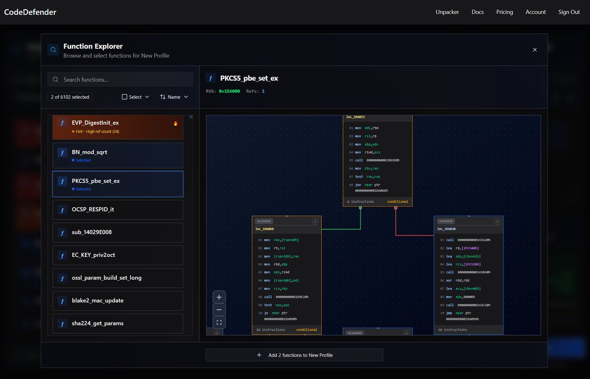 BackEngineerLab's tweet image. Our CodeDefender SaaS has received a major update which includes the following:
🛠️Our new and improved compiler framework
💥SSE hardened mutations
🚀New UI/UX interface
💪Custom obfuscation pass configuration
🔗Register now: app.codedefender.io
#reverseengineering…
