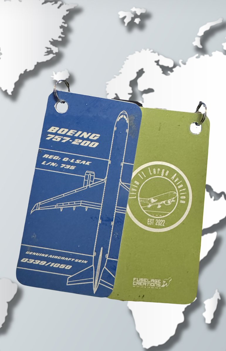 livinitlargee's tweet image. Just a reminder we still have some Jet 2 Boeing 757 tags available for sale in both regs G-LSAK and G-LSAI 

Link for G-LSAI
ebay.us/m/jR9wna 

Link for G-LSAK
ebay.us/m/CPvVoa

#boeing #boeinglovers #boeing757 #jet2 #avgeek #aviation #aviationlovers #planespotters