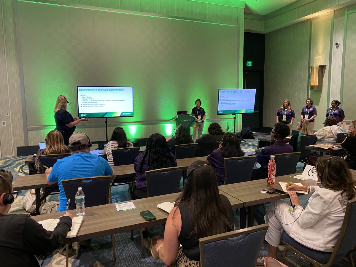 ⁦<a href="/CumberlandCoSch/">Cumberland County Schools</a>⁩ ⁦<a href="/cte_ccs/">CCSCTE</a>⁩ ⁦<a href="/NAFCareerAcads/">NAF</a>⁩ collaborating in the innovation studio on incorporating NAF into the vision of career academies within the school district! #successfulstudnets