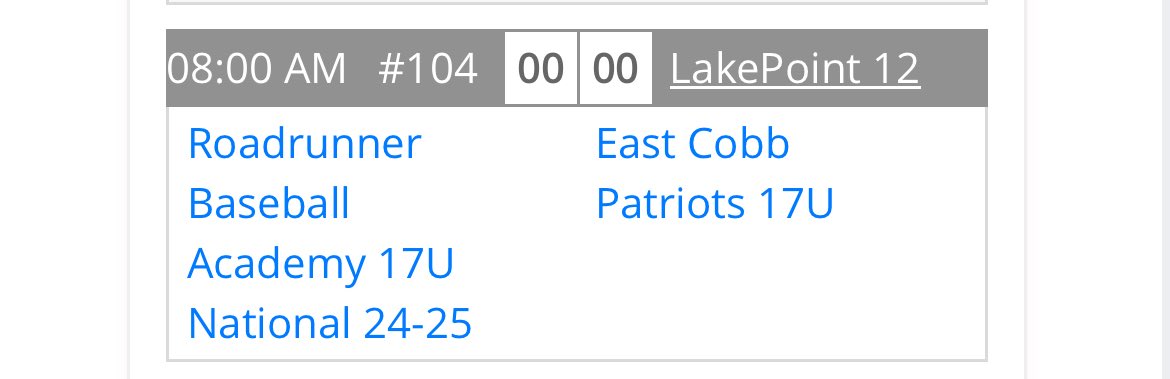 LincolnPark (@lincolnpark34) on Twitter photo I will be starting game 5 of the PBR Southeast Select tournament against Roadrunner Baseball Academy. Game is on July 14th, 8 A.M. EST. <a href="/ECpatnation/">East Cobb Patriots</a> <a href="/TolleyLovejoy21/">Tolley Lovejoy</a> <a href="/WA_Warriors/">WA Athletics</a> <a href="/BSFpitching/">BSF Pitching Performance</a> <a href="/bsf_pitching/">Ryan McWilliams</a> I will be starting game 5 of the PBR Southeast Select tournament against Roadrunner Baseball Academy. Game is on July 14th, 8 A.M. EST. <a href="/ECpatnation/">East Cobb Patriots</a> <a href="/TolleyLovejoy21/">Tolley Lovejoy</a> <a href="/WA_Warriors/">WA Athletics</a> <a href="/BSFpitching/">BSF Pitching Performance</a> <a href="/bsf_pitching/">Ryan McWilliams</a>