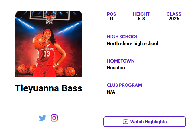 JrAllStarTexas's tweet image. Check out Tieyuanna Bass' (@TieyuannaB) ππΌππππΎππππ πππΌπππ πππππππ! ‡οΈ
jrallstar.com/maxrecruit/maxβ¦
Start building your profile now at jrallstar.com/maxrecruit!