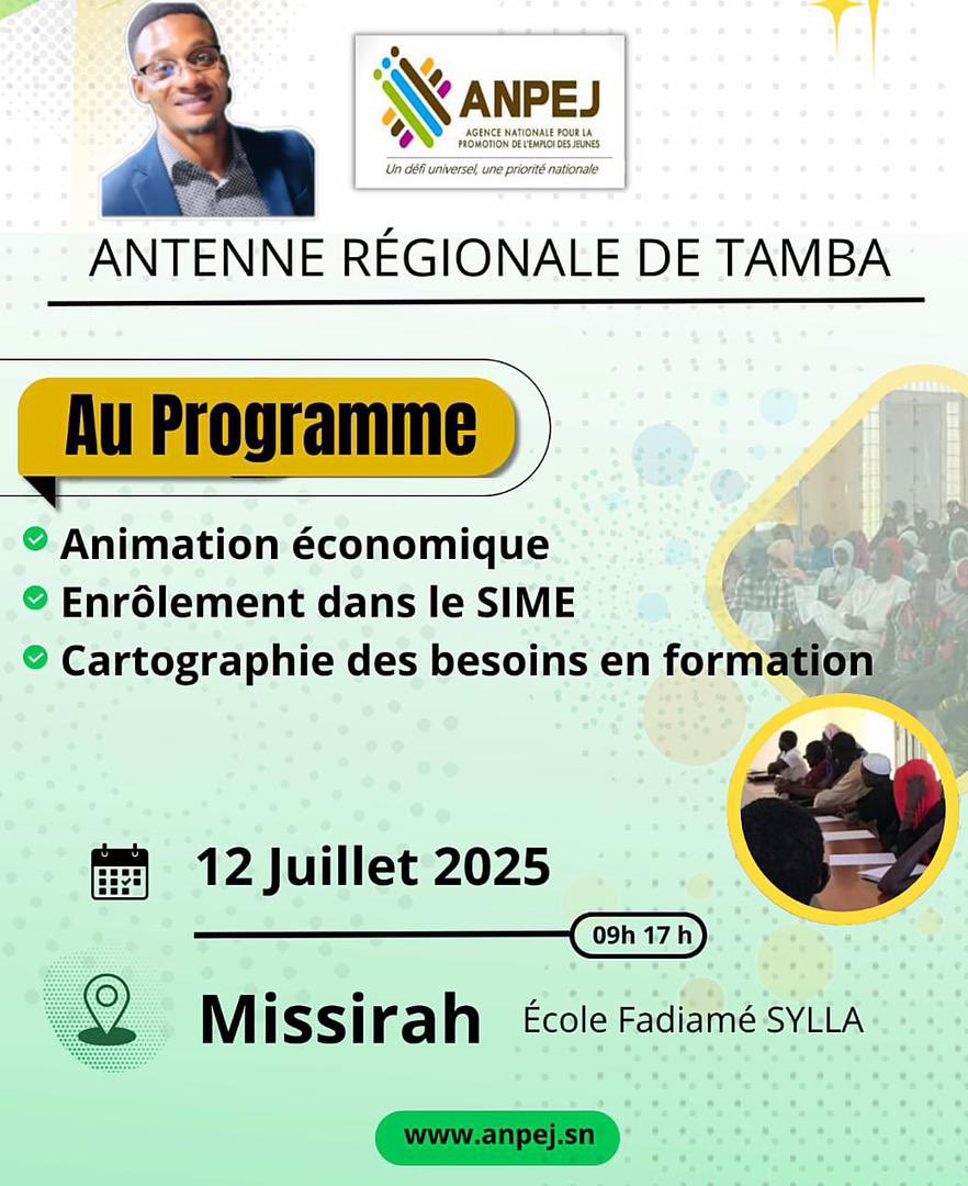 Le changement doit être effectué à tous les niveaux et nous avons opté celui-ci. 

#Missirah_Commune
#Elections_Locales
#Changement_Systemique
#Jeunesse,Actuon, politique, developpement.

LE_PROJET 🇸🇳✊

Mansour_sow_l’heritier_legitime🇸🇳✊
