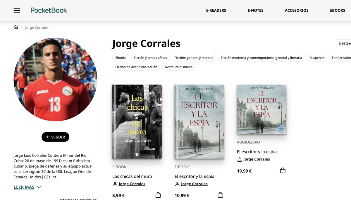 Ha pasado. 

Después de años esperando... ¡Por fin me han confundido con Jorge Corrales el jugador de fútbol cubano!

Ya está, nunca voy a llegar más alto.