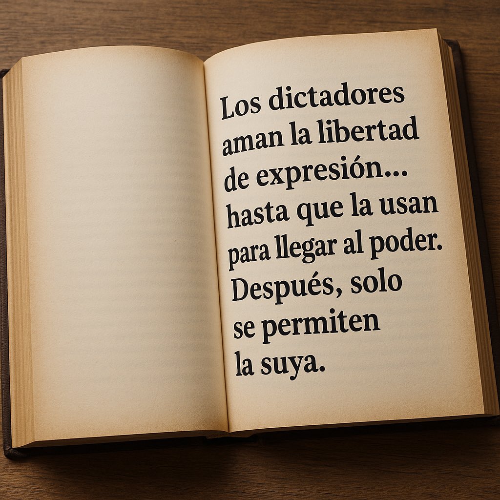 Los dictadores aman la libertad de expresión… hasta que la usan para llegar al poder. Después, solo se permiten la suya.
No me gustan las formas de Quiles pero tiene mala pinta cercenar su libertad de expresión porque molesta a algunos políticos.