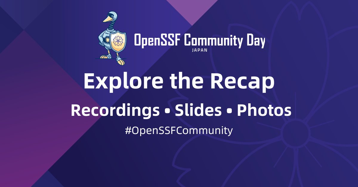 🌐 June was packed with OpenSSF events and community momentum — and we’re excited to share the recap from #OpenSSFCommunity Day Japan 2025, held in Tokyo for the third year in a row!

📚 Explore the recap and catch up on everything: openssf.org/blog/2025/07/0…
