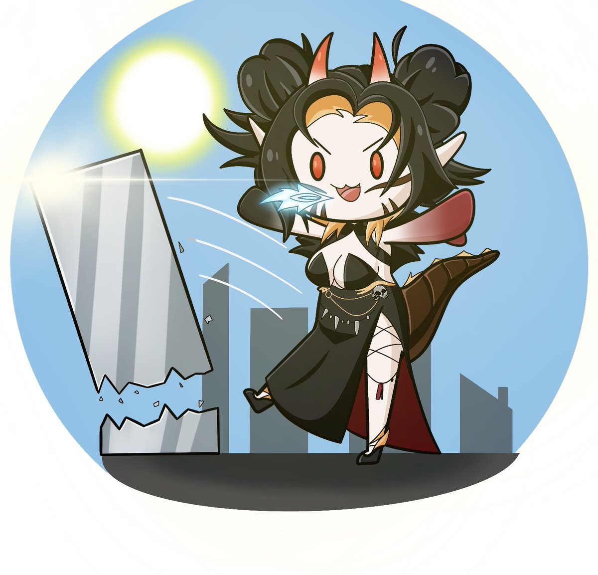 FIGHT ME, FEAR ME, TREMBLE IN YOUR SHOES WHILE WITNESS HOW COOL I AM!! ᕙ( ᗒᗣᗕ )ᕗ

🎨: @/A_PandaMarshy  (THANK YOU MARSHY ITS SO CUTE)