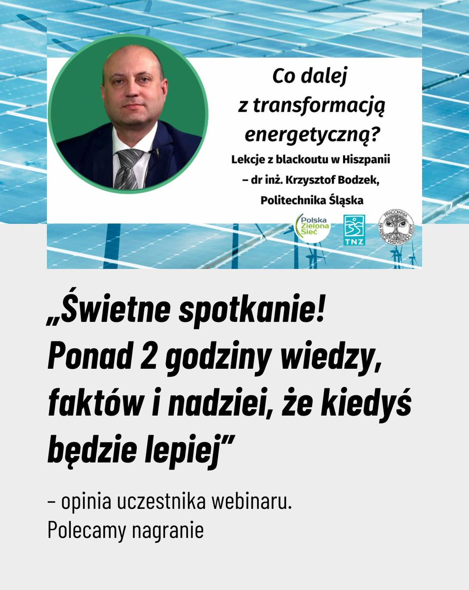 PracowniaBystra's tweet image. Trendy takie jak rozwój #OZE i spadek produkcji prądu z węgla wpływają na transformację energetyczną silniej niż jakakolwiek władza. Obejrzyj webinar, by dowiedzieć się, jak przeprowadzić ją bezpiecznie i sprawiedliwie ▶️ youtube.com/watch?v=_T2y_x…
⚡️ Czy grozi nam blackout?
Co…