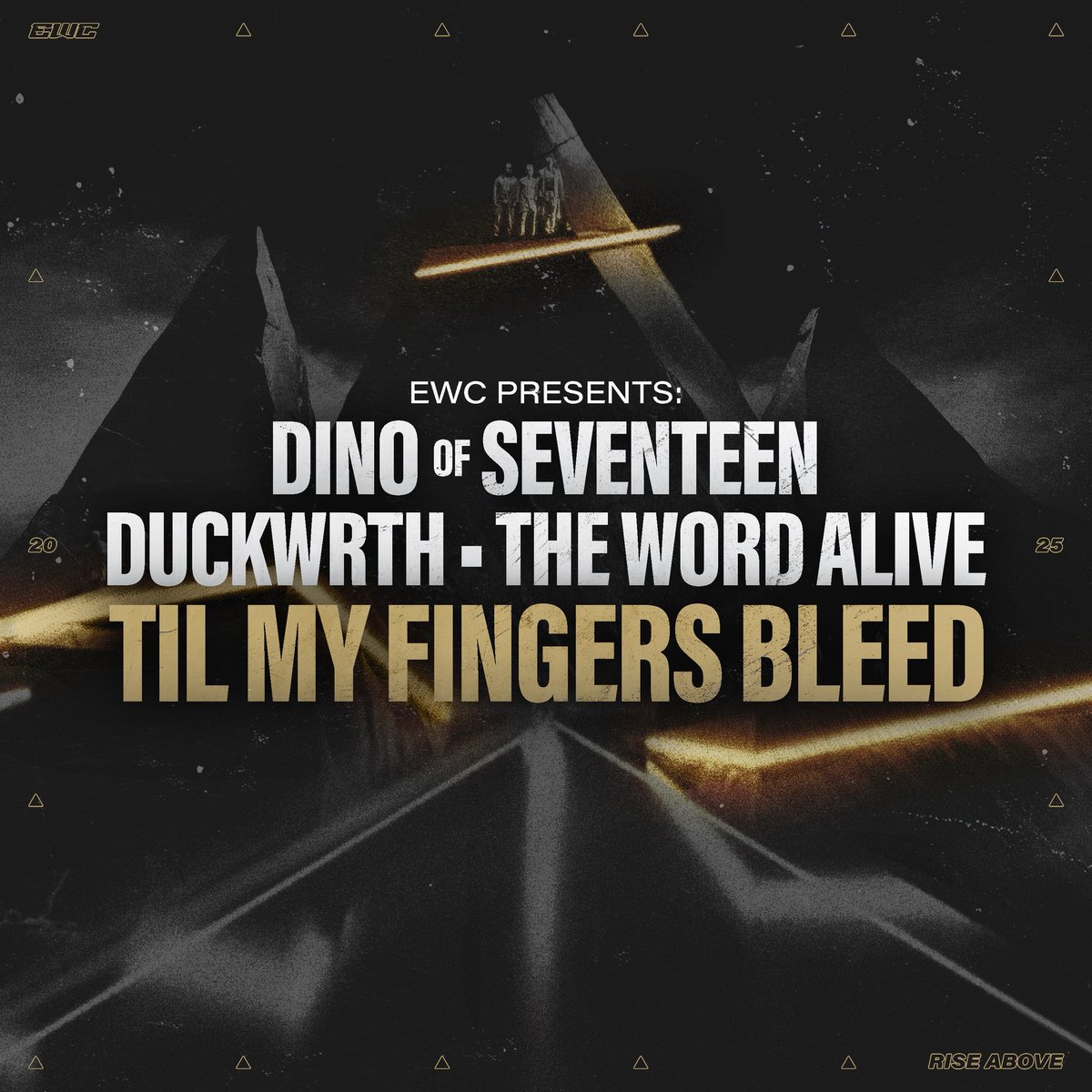 kchartsmaster's tweet photo. Seventeen's DINO, eclectic creator Duckwrth and metalcore frontman Telle Smith from ‘The Word Alive’ have released "Til My Fingers Bleed" on all streaming platforms.

The track has been selected as the Esports World Cup 2025 anthem. https://t.co/2WxD6vjcPU