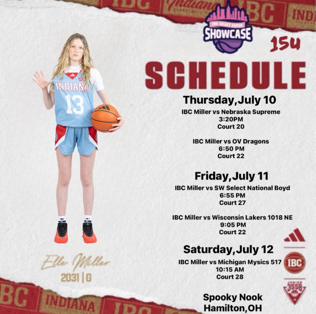 Elle Miller (@ellemiller2031) on Twitter photo Select Super Showcase this week! Let’s go!
<a href="/SelectEventsBB/">Select Events Basketball</a> <a href="/IBCWBB/">Indiana Basketball Club</a> <a href="/IBC14uMiller/">Indiana Basketball Club Jr 3SSB 14U Miller</a> Select Super Showcase this week! Let’s go!
<a href="/SelectEventsBB/">Select Events Basketball</a> <a href="/IBCWBB/">Indiana Basketball Club</a> <a href="/IBC14uMiller/">Indiana Basketball Club Jr 3SSB 14U Miller</a>