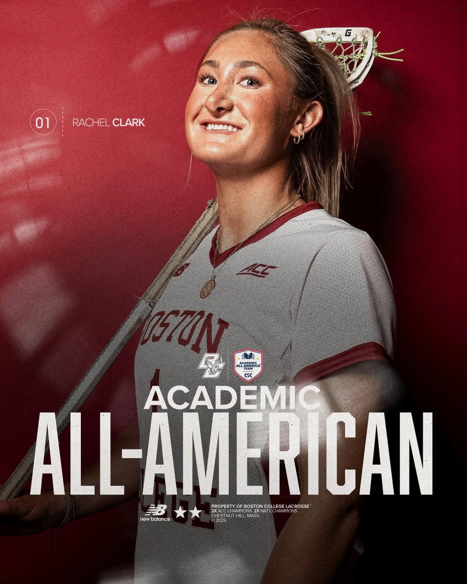 BCwlax's tweet image. Add it to her resume 👏👏👏
Congratulations to Rachel Clark for being named a CSC Academic All-American 🦅📚🥍