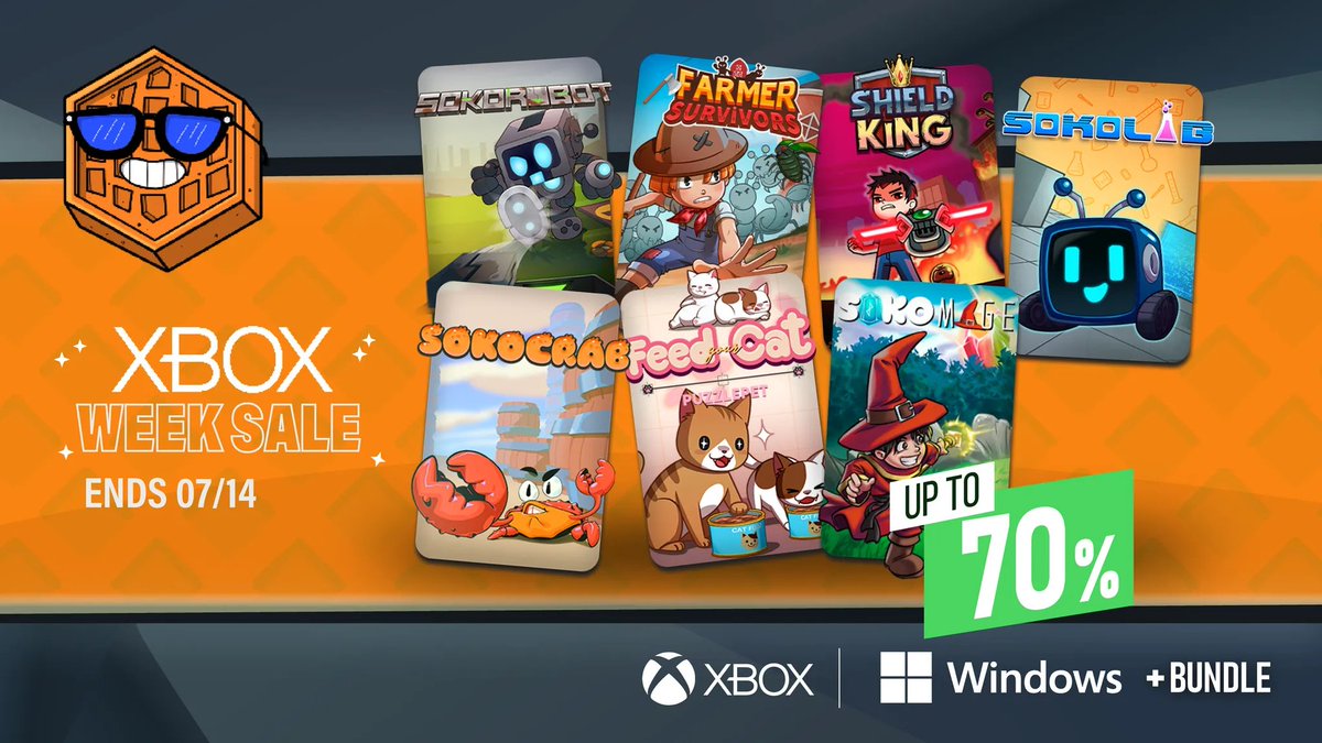 AfilGames's tweet photo. ๐จ New week, new sale on XBOX! ๐จ
Until July 14th we'll have 7 incredible games with up to 70% off!
Don't miss this chance, hurry up! ๐ฎ
#Xbox #Sale #PuzzleGame #WeekSale #AfilGames https://t.co/GaQLKSTMvP