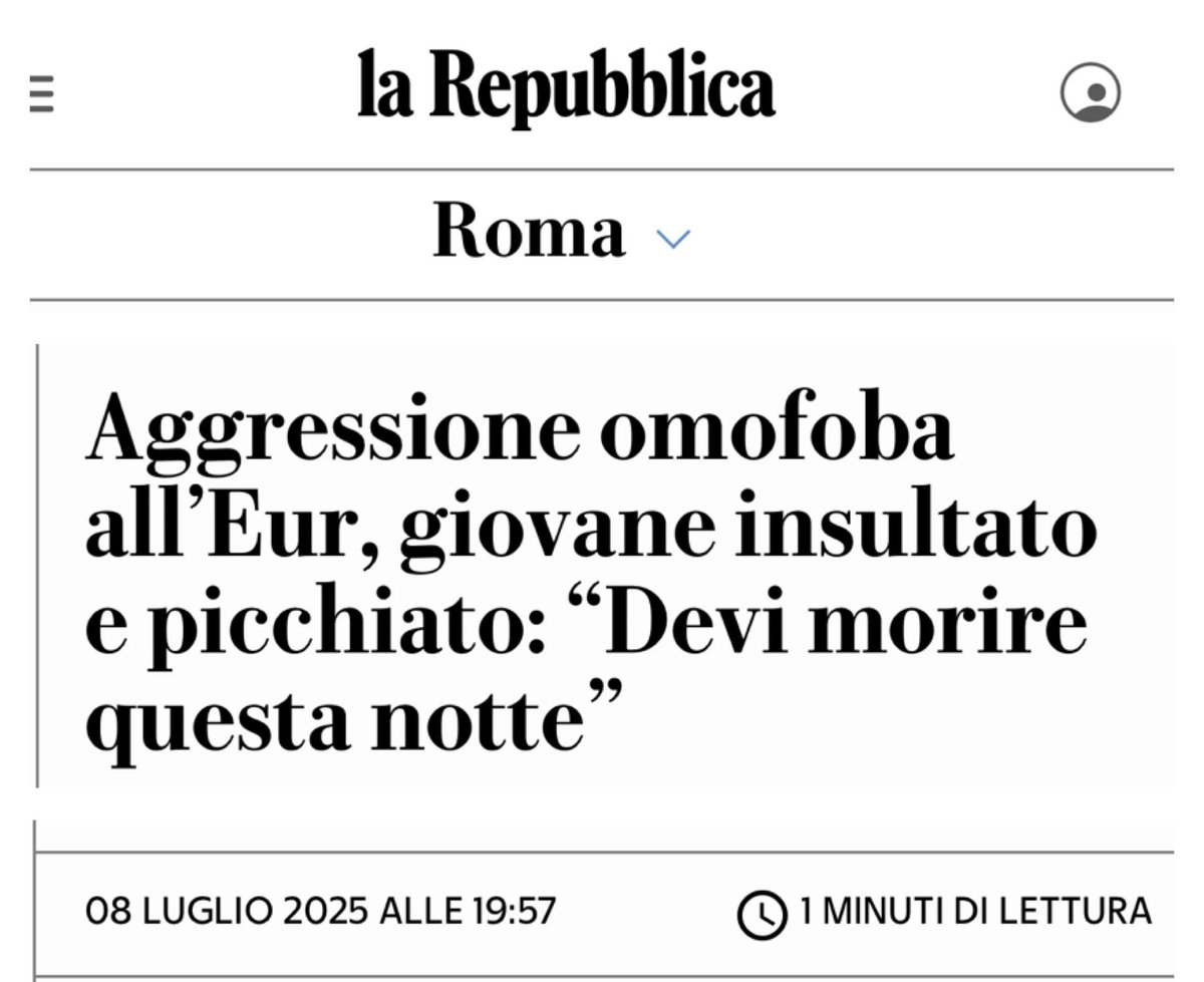 «Se sei un fr*ci* de merda devi morì stanotte», e poi violenti e ripetuti pugni in testa che hanno provocato un trauma cranico.

Sempre perché “in Italia l’#omofobia non esiste”.