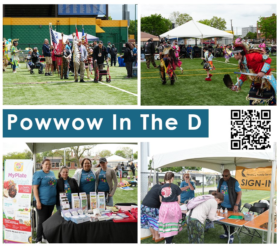 AIHFS_Detroit's tweet image. Pow Wow Pictures and Video
On May 17th we held our Annual “Pow Wow in the D.” We recently updated our website with pictures and a video from that day. Use this QR code or link to go to our pow wow webpage!
aihfs.org/pow-wow-2025/