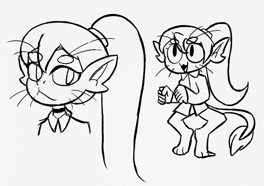 DiscardedBiscut's tweet image. Some lineart tests.
#Art #VoTV #Ariral #Argemia